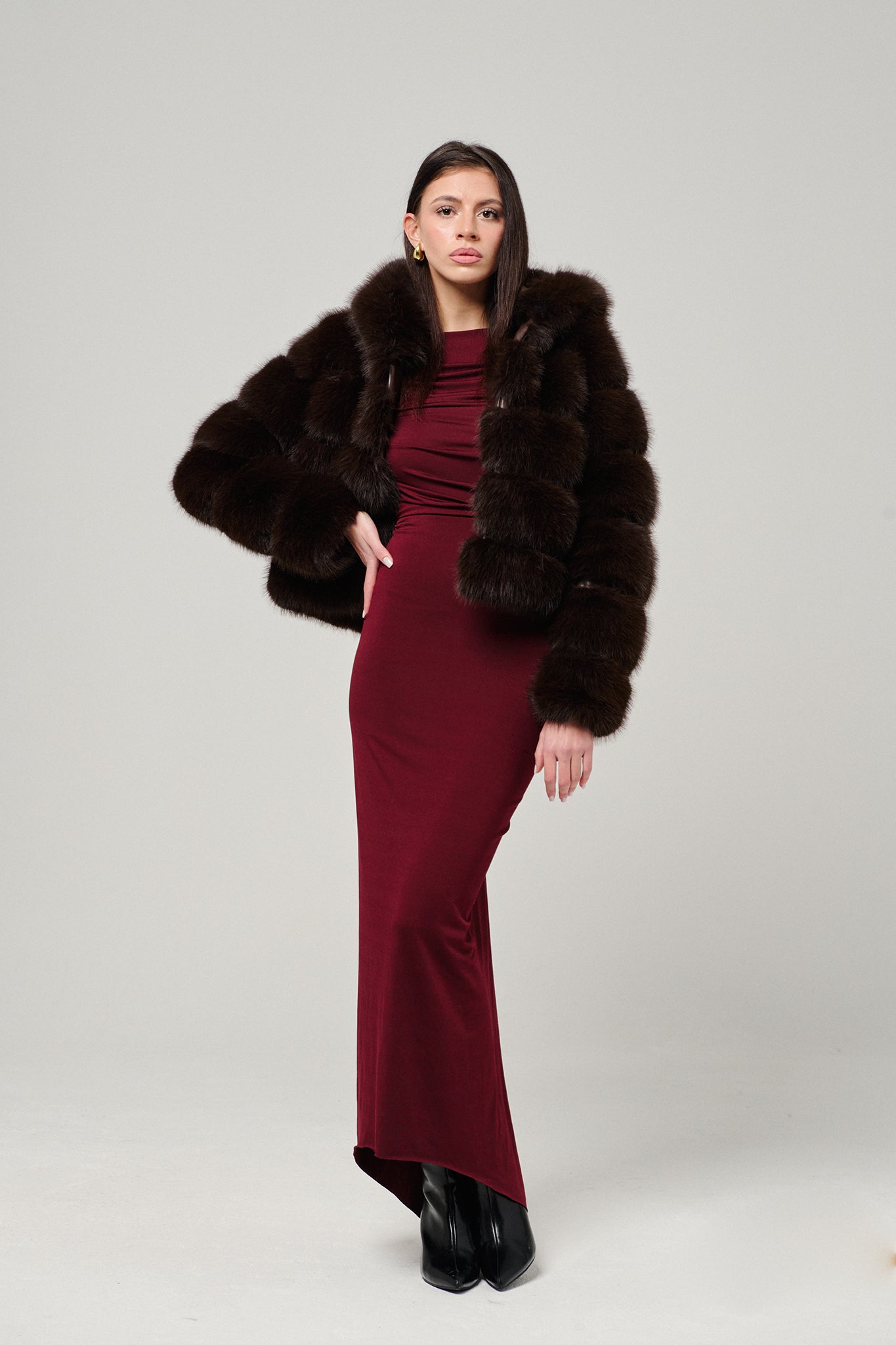 Brown Hood Horizontal Fox