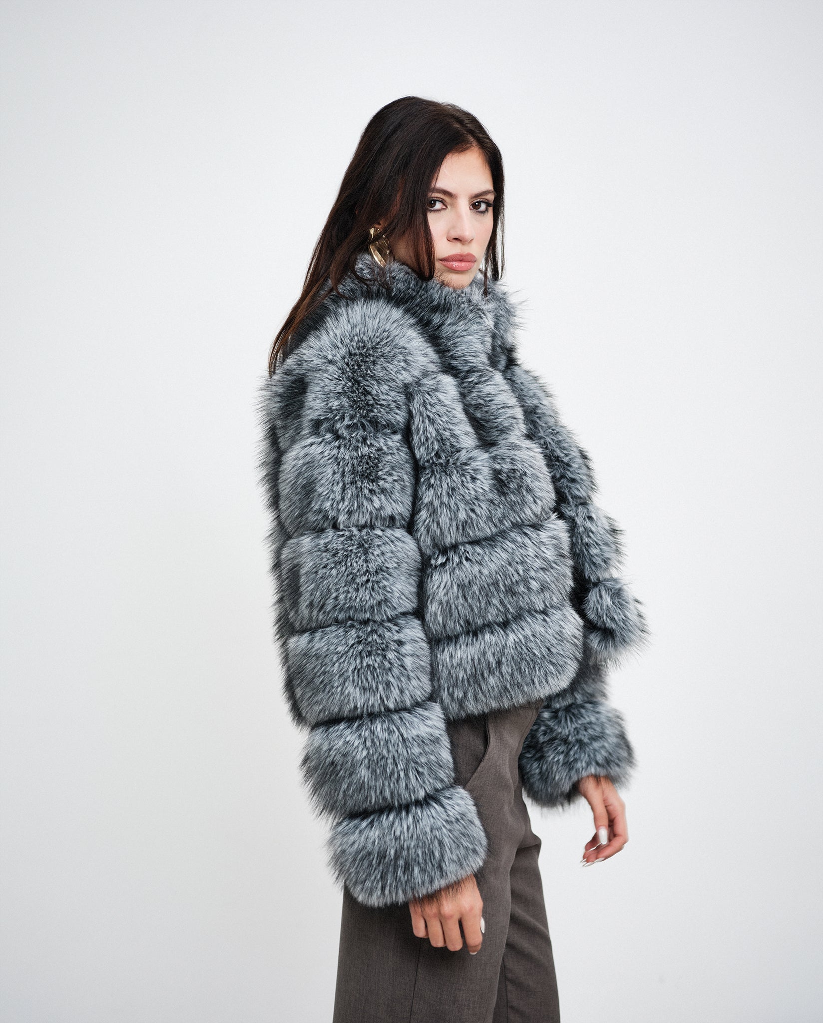 Silver Frost Horizontal Fox