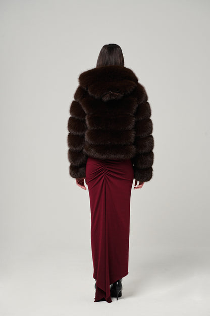 Brown Hood Horizontal Fox