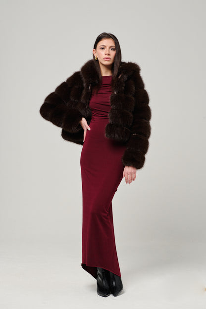 Brown Hood Horizontal Fox