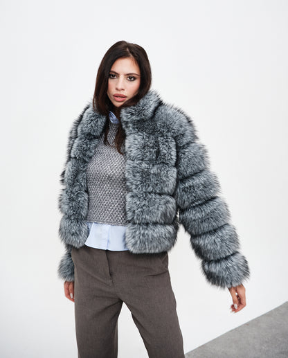 Silver Frost Horizontal Fox