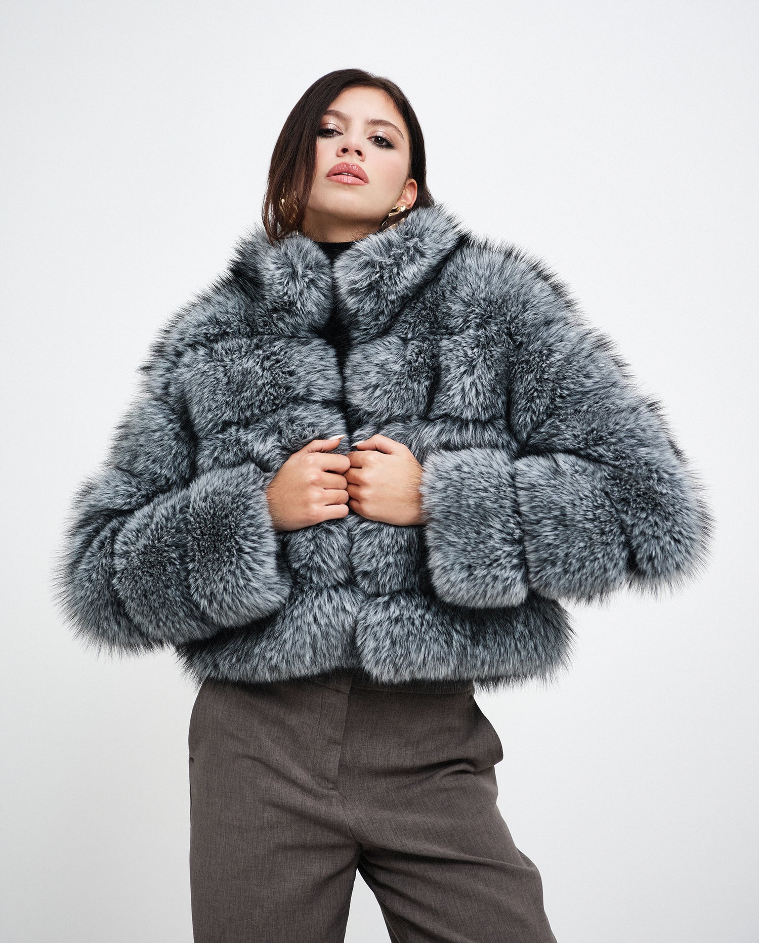 Silver Frost Horizontal Fox