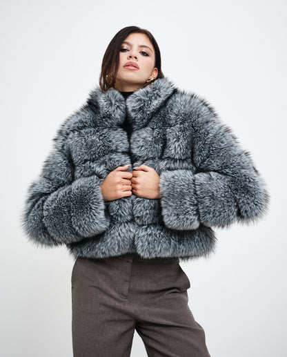 Silver Frost Horizontal Fox